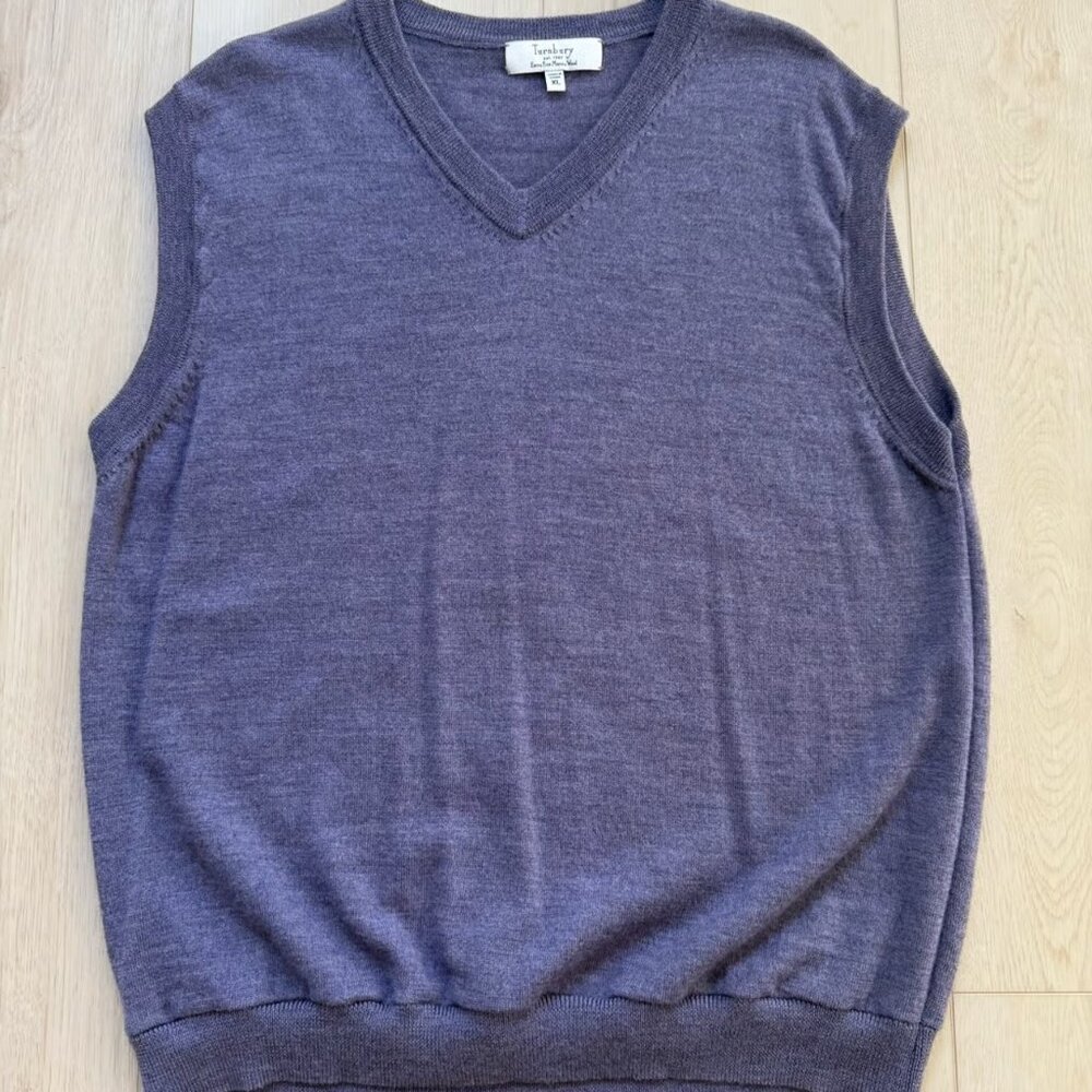 Men's Turnbury Sweater Vest Purplish XL